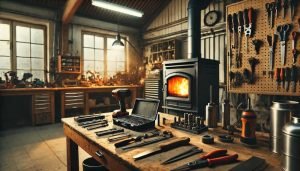 Resistencias para estufas de pellest en un entorno de un taller de reparaciones